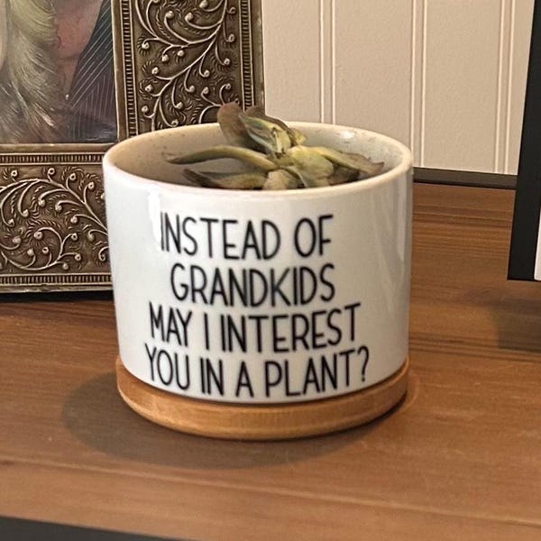 Instead of Grandkids May I Interest You in a Plant | Gift for Mom ...