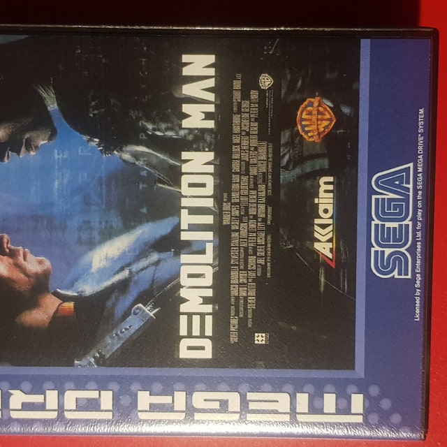 Jeu Demolition Man Megadrive, PAL, Rare, édition 1994, Très Bon état
