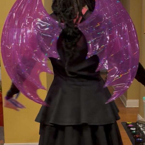 Moon Fairy Wing - Handcrafted Cellophane Fairy Wings – Costume Cosplay ...