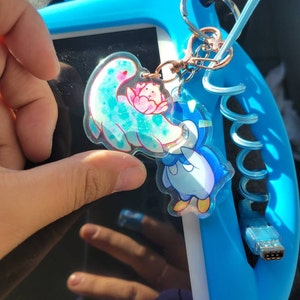 ウォータースターターポケモンホログラフィックキーチェーンチャーム