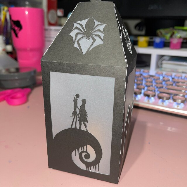Christmas Nightmare Paper Lantern, DIY Halloween Town Light