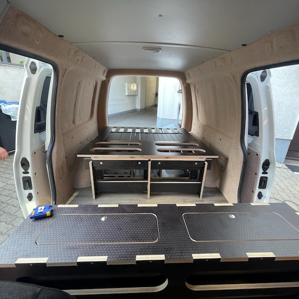 vw-caddy-camper-box-faltbares-camping-bett-system-etsy-de