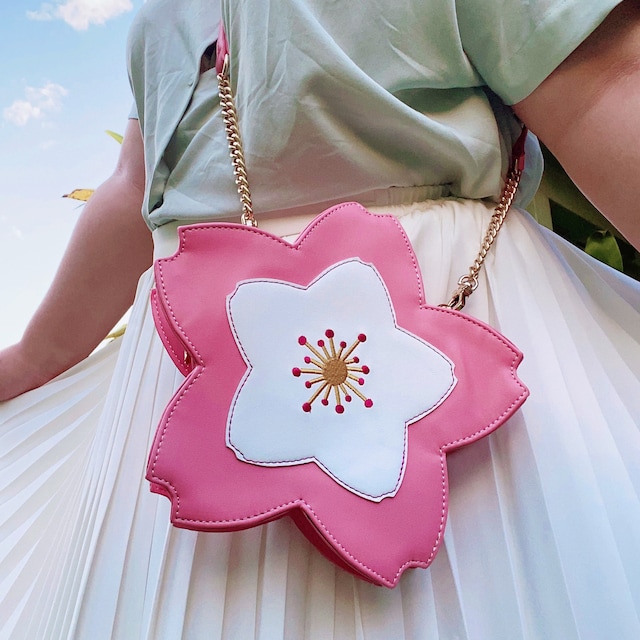 Cherry blossom shaped purse sales