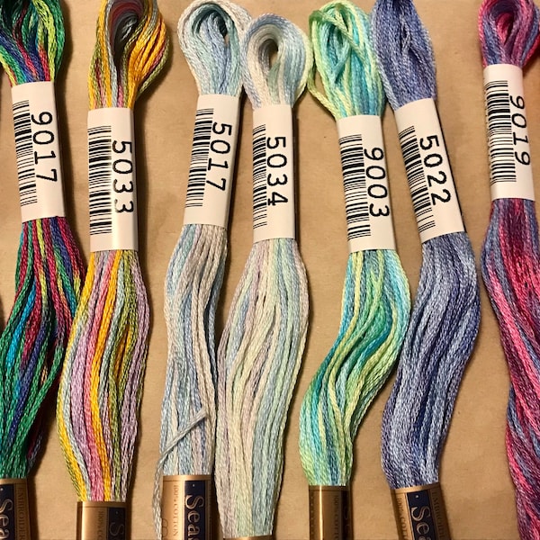 Cosmo Stranded Thread 718 Lecien Cosmo Seasons Series 9000. Single Skein of Specialty Hand ...