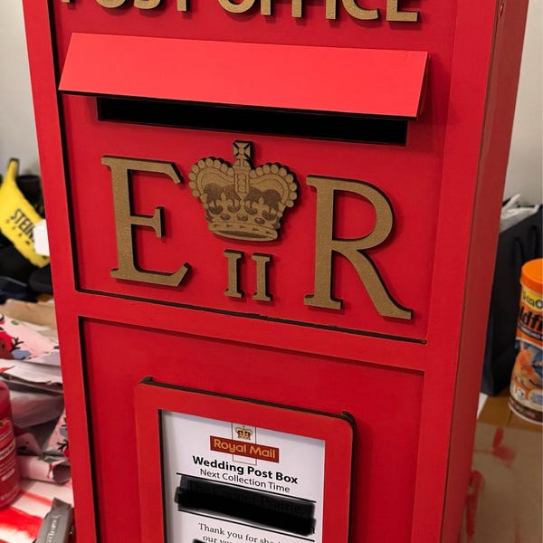 Lockable Wedding Post Box – DIY Card Box, MDF, 2ft - Etsy UK