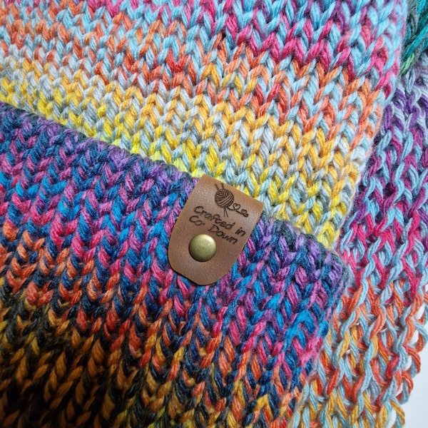 Custom Hat Leather Patch for Baby, Personalized Name Beanie Labels ...