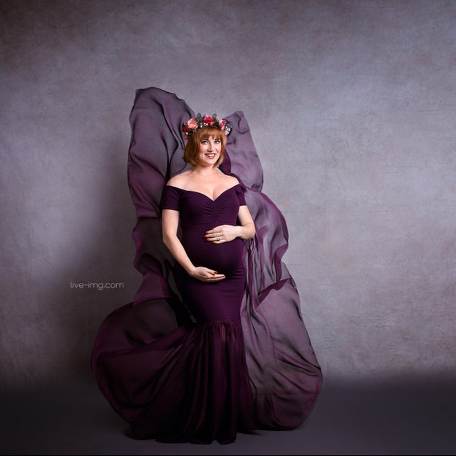 Short Sleeve Maternity Dress for Photo Shoot-Maternity | Etsy