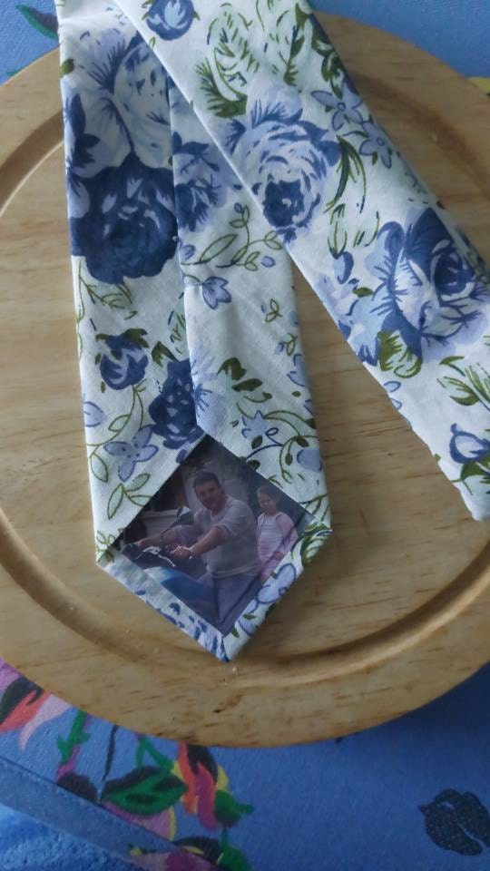 Personalised Photo Tie Label/Dad/Suit Label/Tie Patch/Tie patch/Father of the Bride Groom Gift/Thank You Label/Iron On/Wedding Tie Insert