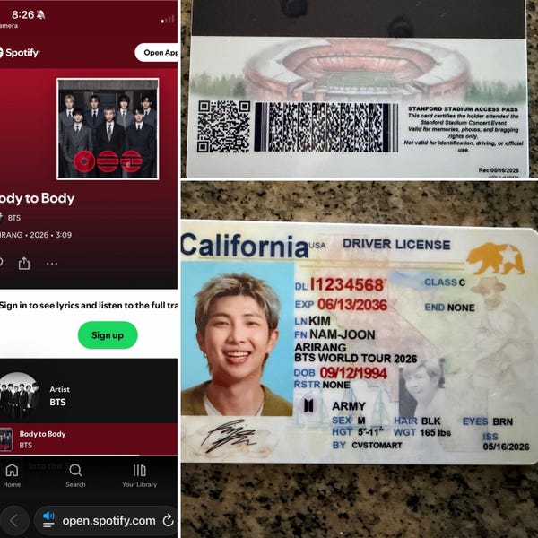 Prop Identification CUSTOM Kpop Prop ID Cards (perfect for Concert Souvenirs, Freebies ...