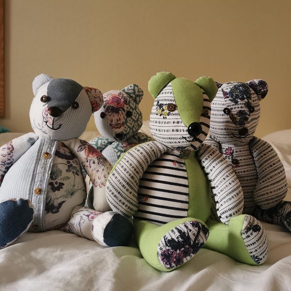 Memory Bear Pattern Simplicity A2115 Pattern Plush Sewing Pattern ...