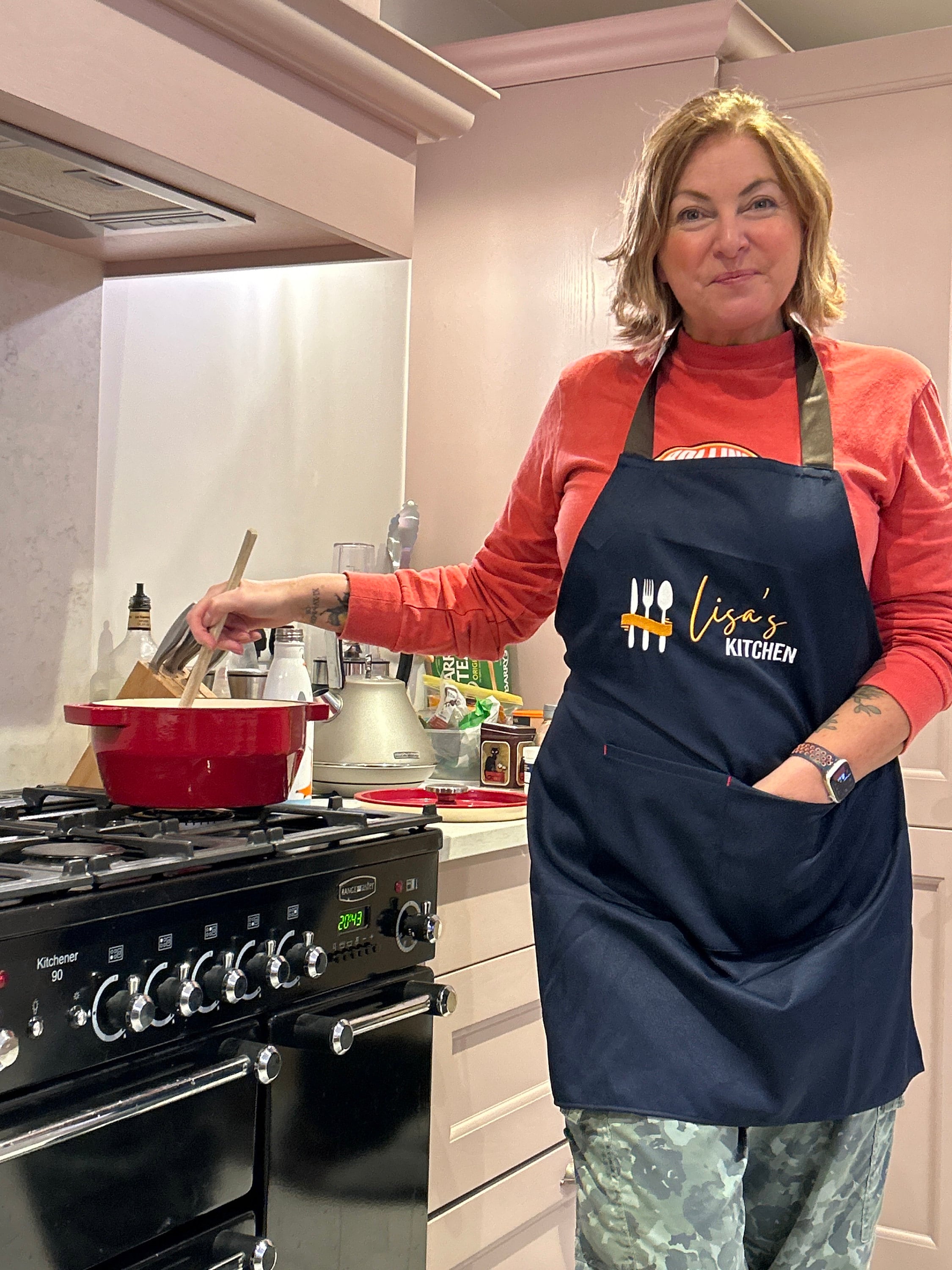 Embroidered Apron Custom - Personalized Cooking Apron for Woman Man Kid with Pockets - Kitchen Apron Apron with Name - Chef Gift