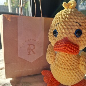かぎ針編みのアヒルの編みぐるみパターン、ぬいぐるみ（PDFパターン