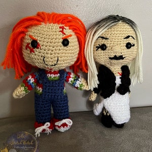 Chucky and Tiffany Amigurumi Pattern Darth Makers - Etsy