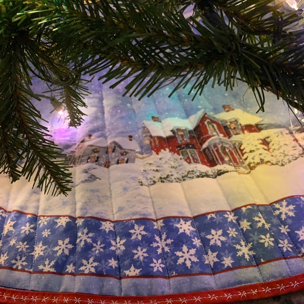 Christmas Winter Wonderland Quilted Tree Skirt GFTOAB637 main image 1