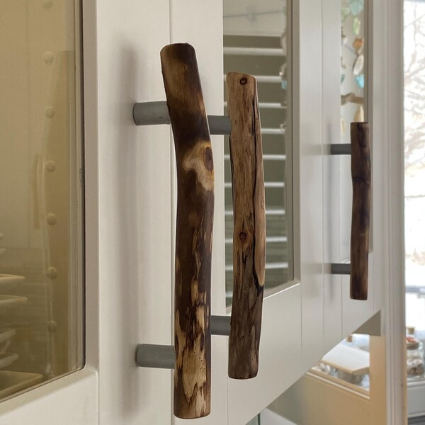 Drawer Pulls Driftwood Handles Natural Wood Grips IKEA Furniture