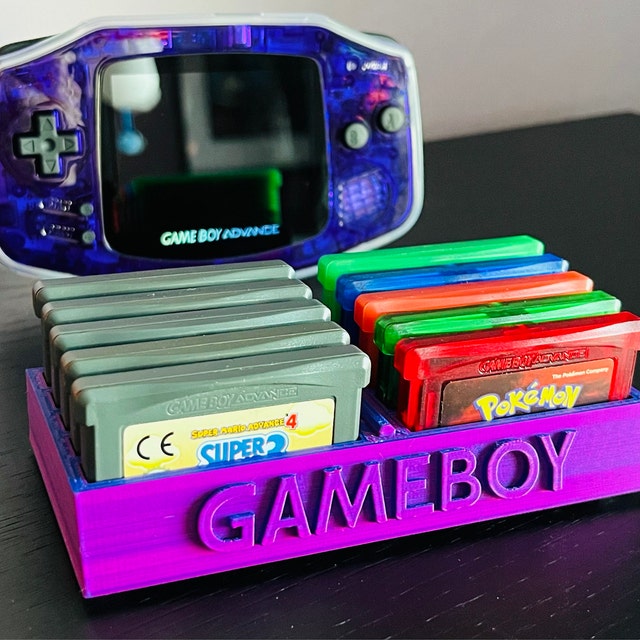 GAMEBOY ADVANCE STAND WITH 5X GAME CARTRIDGES HOLDER