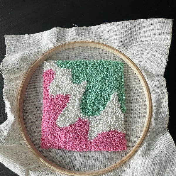DİY Square Punch Needle Coaster Kit/diy Crafts/craft Kit for Adults ...