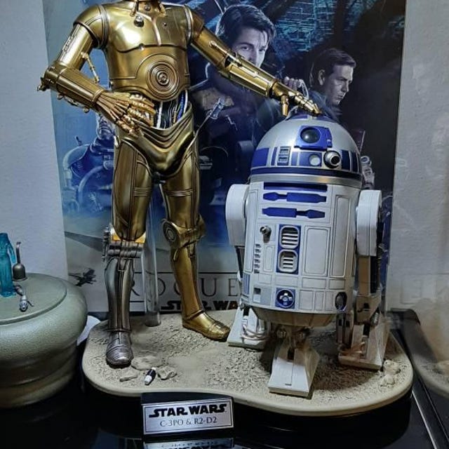 スターウォーズ 1/6スケール C-3PO と R2-D2 用ディスプレイスタンド
