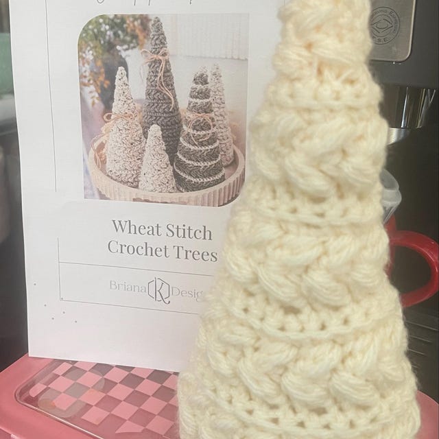 A customer's finished Wheat Stitch Tree Crochet Pattern + Video