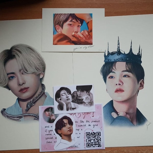 BTS Jungkook Colored Pencil Drawing : PRINT From Original Fanart - Etsy