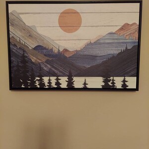 Vintage Landscape Wall Art Print Framed, Nature Framed Gallery Art ...