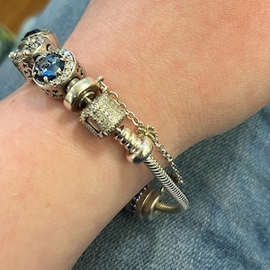 2 PCS Spacer Charm Stopper Roségold für Pandora Charms Armbänder 925