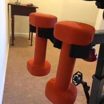 dumbbell holder for sunny spin bike