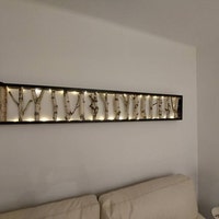 Herbst-See-Wandbild Im Holzrahmen – Rustikale Flusslandschaft Für Wohnzimmer, Schlafzimmer Oder Büro (61x40 Cm)