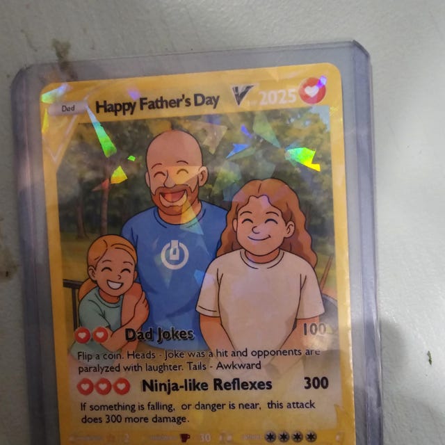 Father's Day Pokemon Card, Custom Pokemon Card, Gift for Dad, Father's Day Gift, Custom Pokemon Present - Etsy Father's Day Pokemon Card, Custom Pokemon Card, Gift for Dad, Father's Day Gift, Custom Pokemon Present - Etsy