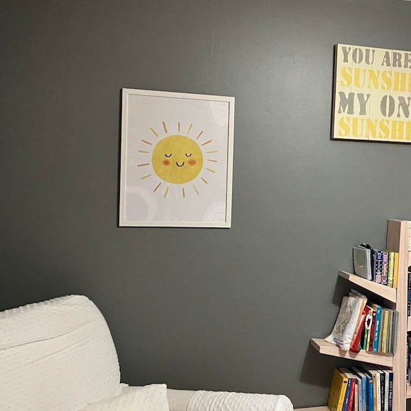 Sunshine Nursery Print, Sun Art Print, Neutral Nursery Decor, Sunshine ...