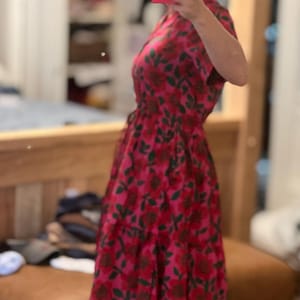 Amaya Hand Block Print Cotton Spaghetti Dress main image 0