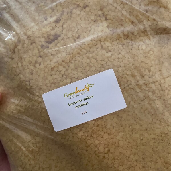 BEESWAX YELLOW PASTILLES 100% Pure Natural - Etsy