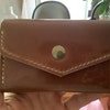 Karoukee Grote Lederen Portemonnee voor Vrouwen Vintage Dames Kiss-Lock