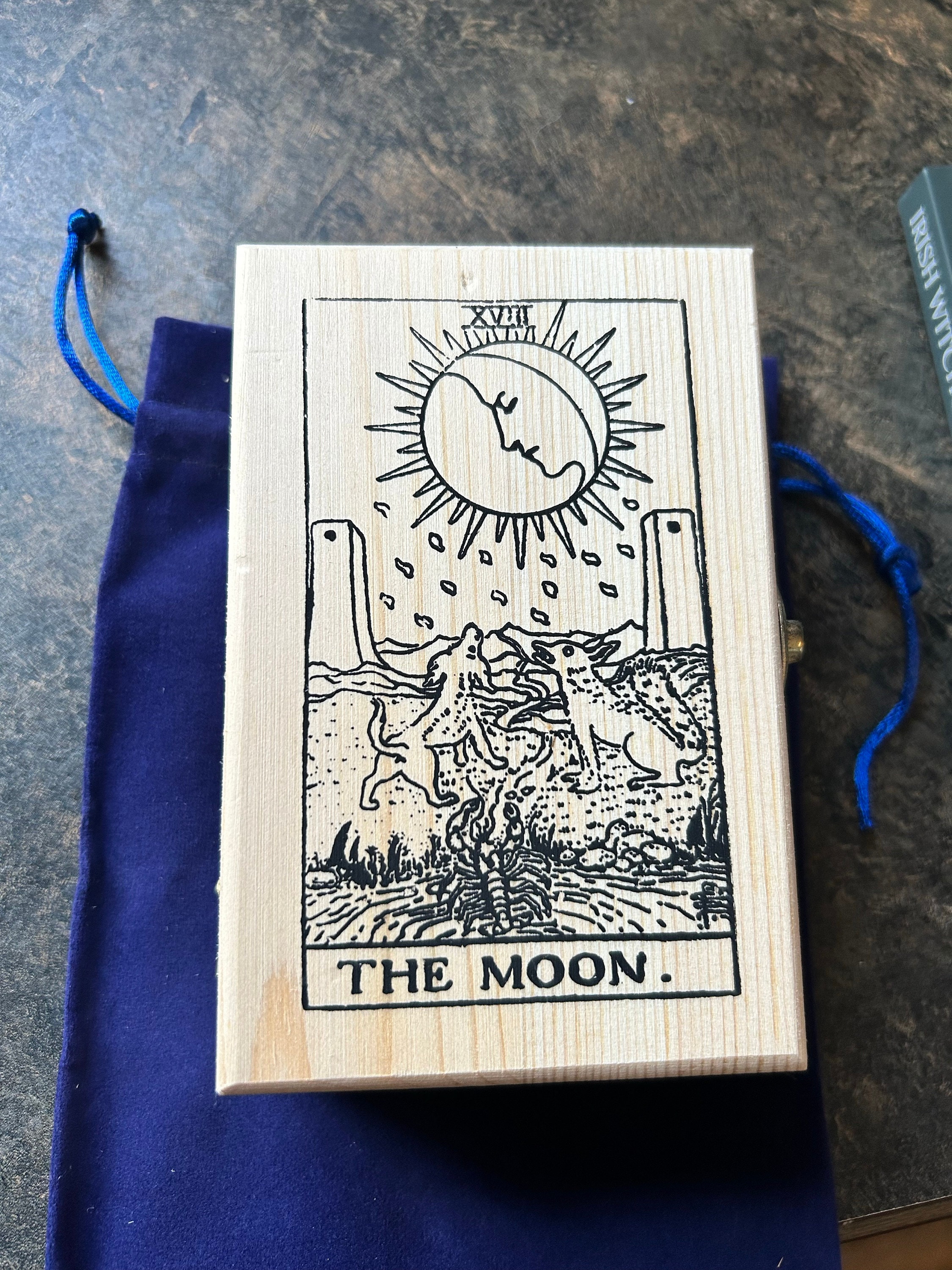 Tarot Card Deck Gift Set – 78 Cards, Book, Bag, and Handcrafted Box – Perfect Christmas Gift for Her