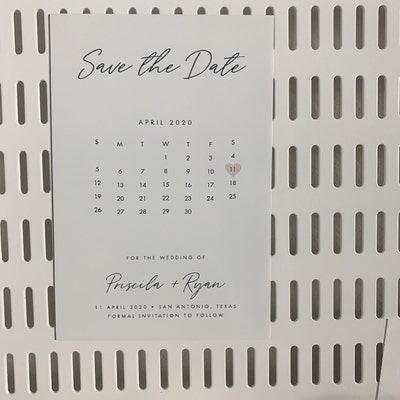 Save the Date Template Calendar Wedding Printable Save Our Date ...