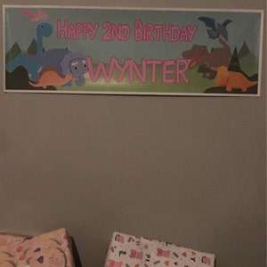 Personalised Birthday Banner With Balloons – Custom Party Decoration For Kids Or Adults 5 thumbnail image