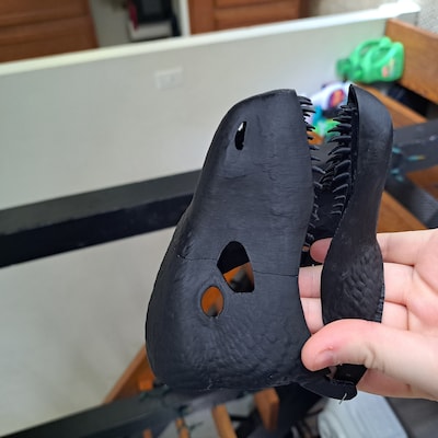 Dilophosaurus Mask V2 .stl Files for 3D Printing - Etsy