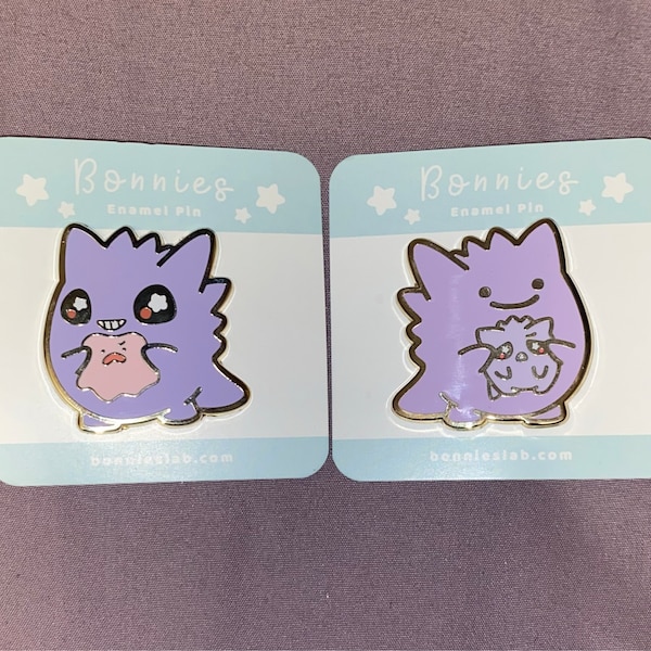 Happy Ghost Gengar Enamel Pin - Etsy