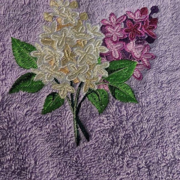Lilac Branch Machine Embroidery Design - 2 Sizes - Etsy