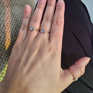 Customer photo from Marriah, Mini Raw Australian Opal Ring