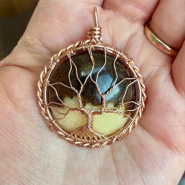 Mother and Baby Goddess Tree of Life Wire Wrapped Amethyst Pendant ...