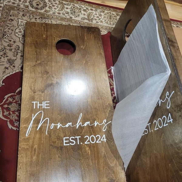 add-on-cornhole-board-drink-holders-bean-bag-toss-etsy