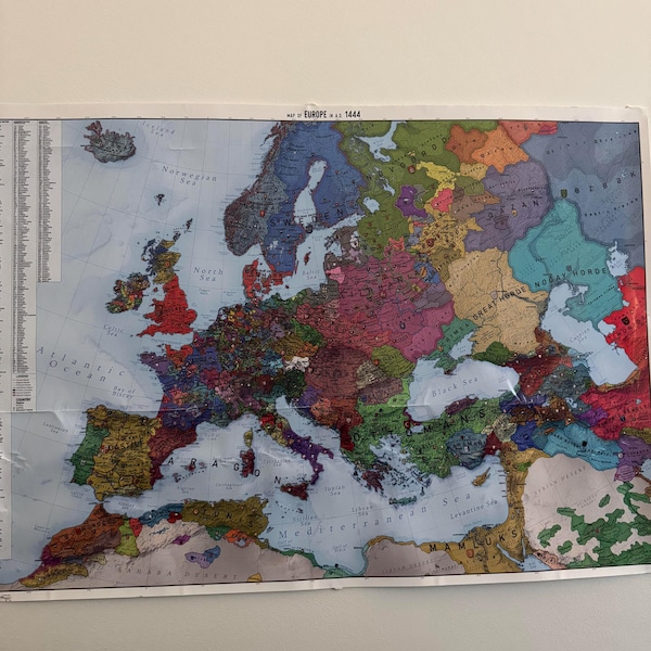Europe 1836 History Map - Etsy UK