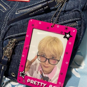 Kpop 'pretty Boy' Song Inspired Acrylic Photocard Holder