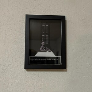 Omori everything is going to be ok Shadow Box Diorama 3D Pop