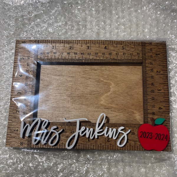 Teacher Class Photo Frame, Personalized Teacher Gift, Class Photo Frame ...