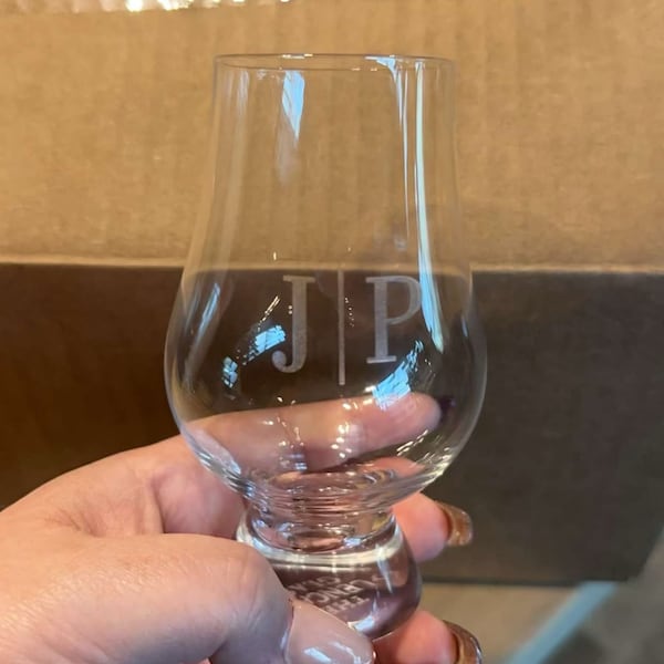 Personalized Glencairn Whiskey Glasses With Lids - Bourbon Glasses for Home Bar, Custom Whiskey ...