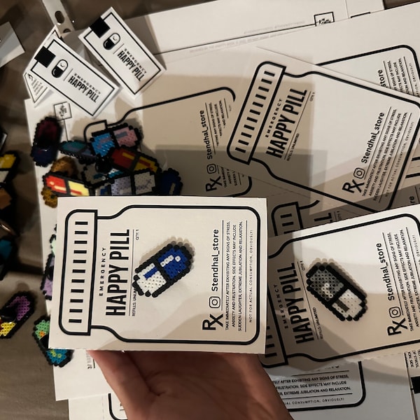 PRINTABLE Chill Pill Tags - Digital PDF - Packaging for Handmade Happy ...