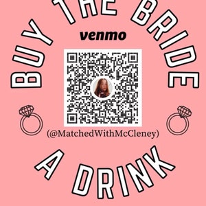 Buy the Bride A Drink Story Template Bachelorette Venmo Story QR Code ...