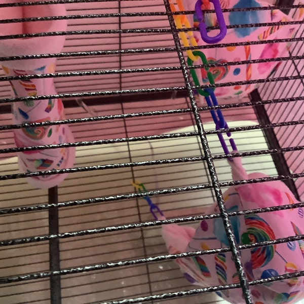 8 Piece Sugar Glider Cage Set/rainbow Candy/ Sugar Glider Accessories ...